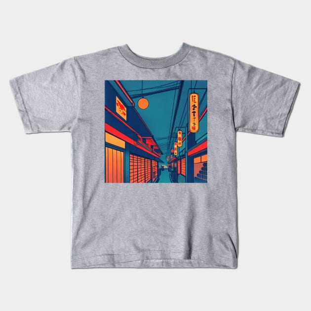 Blue Memory Kids T-Shirt by Attitude Shop